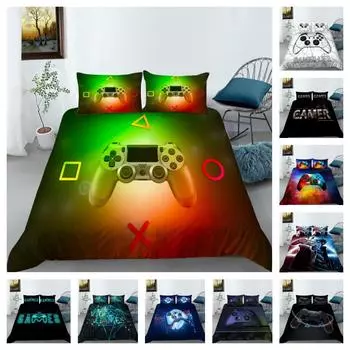 Комплект постельных принадлежностей Play Home Постельный комплект King Size Постельное белье Плеер Одеяло Жажда микрофибры Детская мода Пододеяльник UK Single 135x200cm