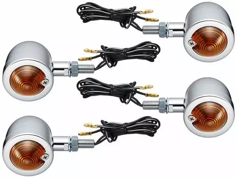 Комплект поворотников KITACO Bread Mini Jazz (все модели) Хром/Оранжевый 830-0900140B