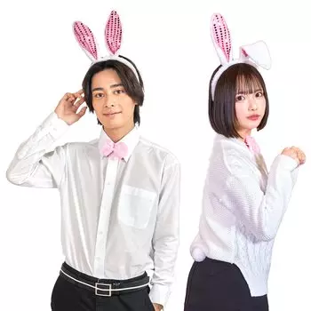 Комплект повязок на голову Clearstone Cosplay Halloween Rabbit унисекс белый