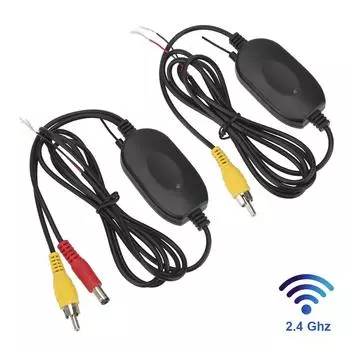 Комплект приемника беспроводного видеопередатчика 2.4G для автомобильной камеры заднего вида и DVD-монитора