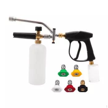 Комплект принадлежностей для мойки высокого давления, 5 распылительных насадок для крыш, подъездных путей, многоцелевой, регулируемый, 1/4