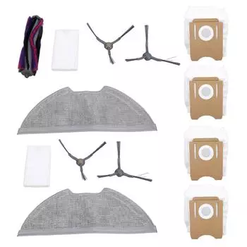 Комплект принадлежностей для пылесоса M9 для Obode A8 включает в себя 1 основную роликовую щетку для пылесоса 4 боковые щетки 2