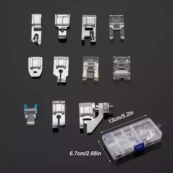 Комплект прижимных лапок для бытовых многофункциональных швейных машин