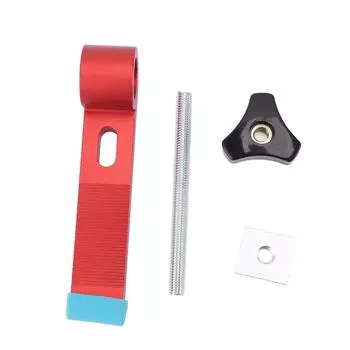 Комплект прижимных зажимов с Т-образной направляющей, деревообрабатывающий инструмент из алюминиевого сплава с Т-образной направляющей, простой в установке, красный