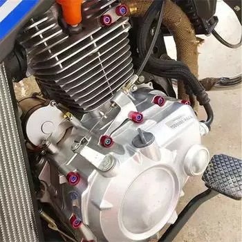 Комплект прокладок для винтов мотоцикла, головка винта скутера, гайка, колпачок болта, декоративная крышка, аксессуары для модификации мотоцикла серебряный