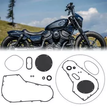 Комплект прокладок первичной крышки сцепления двигателей для Softail Super Glide 1994 1995 1996 1997 1998 1999 2000-2005