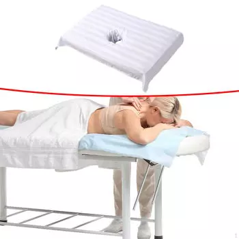 Комплект простыней для массажа лица из хлопка Absolute Comfort светло-синий