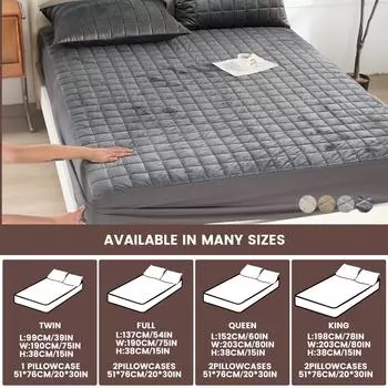 Комплект простыней из 3 предметов серого цвета, очень мягкий бархатный плюш, полностью микрофлисовый, простыни класса люкс из микроплюша без катышков, подходит для осени и зимы 39x75in серый