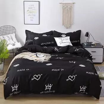 Комплект простыней из хлопка с начесом и алоэ вера - 4 шт. 3-piece set for 1.0m (3.3 feet) bed