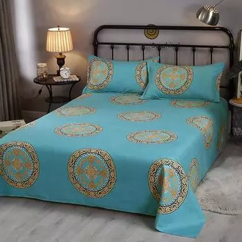 Комплект простыней с набивным рисунком в стиле ретро, мягкая, удобная, с наволочками, комплект постельного белья в фермерском стиле 180x230cm 3Pc