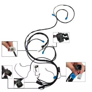 Комплект проводов багажника для мотоцикла Harley Tour Pak Touring Street Electra Glide Road King 2014-2023 чёрный