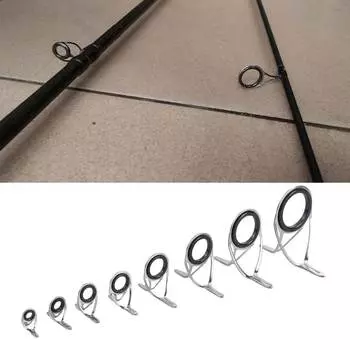 Комплект проволочных петель рыболовные принадлежности кольца для удочек наконечники из нержавеющей стали круглое кольцо 20#