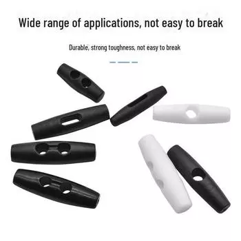 Комплект пряжек для веревки из оливкового каната с двумя отверстиями и пряжек из бычьего рога с одним отверстием