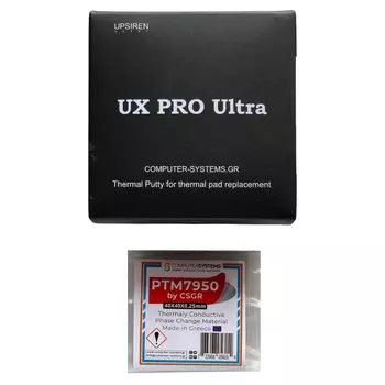 Комплект PTM7950 UPSIREN UX PRO 20 г от CSGR Лучшее решение для охлаждения ЦП и ГП.