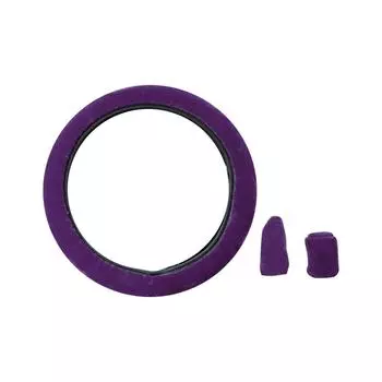 Комплект пушистых чехлов на руль, 3 шт. Зимний теплый чехол на руль, чехол для ручного тормоза, переключатель передач розовый