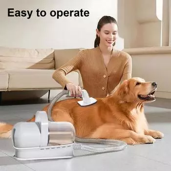Комплект пылесоса для груминга домашних животных 13000 Па, пылесос для шерсти собак с когтерезом и шлифовальной машинкой