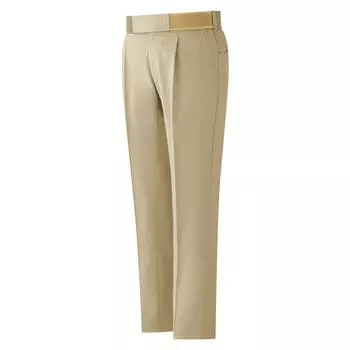 Комплект рабочих брюк Easy Waist Easy Full Leg VE502 Khaki L [Midori Anzen] Брюки, Одежда, (С ремнем), Мужской, Тонкий, Антистатический, Гибкий, Открывающийся, Низ, хаки