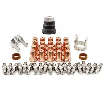 Комплект расходных материалов для плазменной резки, 45 шт., наконечники электродов 1,1 мм для PT-60 для горелки IPT-60