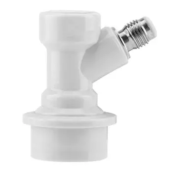 Комплект разъединителей с шариковым замком для соединителей для жидкости для домашнего пива, газировки и кег Corny(белый) белый