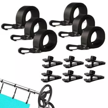 Комплект ремней для покрытия бассейна Комплект для крепления катушки солнечного покрытия бассейна 6 ремней
