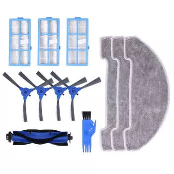 Комплект роботизированного пылесоса с боковой щеткой, тряпочным фильтром, основной щеткой для Proscenic 850T Clean Suits