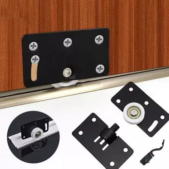 Комплект роликов, мебельная фурнитура, подвесное колесо для шкафа, нейлоновый шкив, дверные ролики, колесо для раздвижной двери
