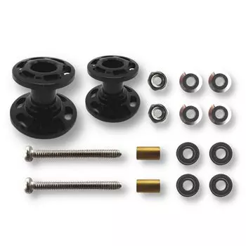 Комплект роликовых подшипников TAGATORON Ultralight из алюминия 13-12 мм, 2-ступенчатый (1. черный)