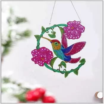 Комплект рождественских украшений с алмазной росписью, YEESAM ART Wreaths 5D DIY Diamond Art Венок особой формы