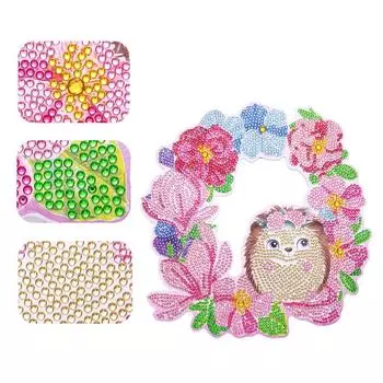 Комплект рождественских украшений с алмазной росписью, YEESAM ART Wreaths 5D DIY Diamond Art Венок особой формы