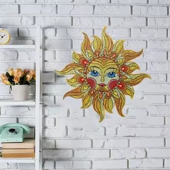 Комплект рождественских украшений с алмазной росписью, YEESAM ART Солнечные цветочные венки Креативные колокольчики 5D DIY Алмазный художественный венок специальной формы