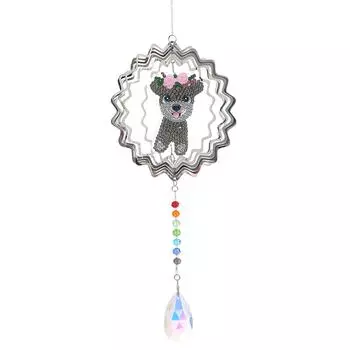 Комплект рождественских украшений с алмазной росписью, YEESAM ART Венки для домашних животных Креативные колокольчики 5D DIY Алмазный художественный венок специальной формы