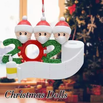 Комплект рождественских украшений, семейный индивидуальный комплект для украшения рождественской елки, праздничный подарок для 1