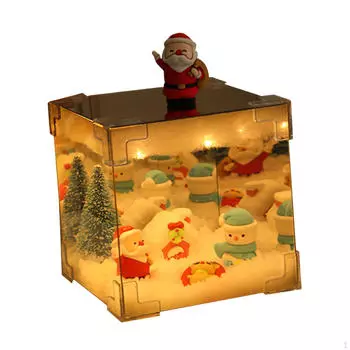 Комплект рождественского ночника своими руками, куб, украшение стола Battery Powered