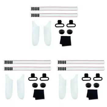 Комплект ручек для контроллера VR, крышки батарейного отсека с регулируемыми ремнями для Meta Quest 3