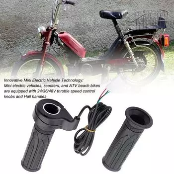 Комплект ручек троса дроссельной заслонки для мини-байка, комплект ручек троса дроссельной заслонки для мини-байка, трос дроссельной заслонки для пит-байка, для квадроцикла, мотоцикла-внедорожника чёрный