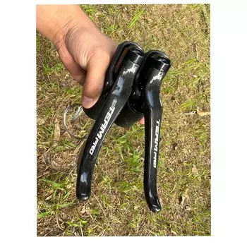 Комплект рычагов переключения передач SENSAH TEAM PRO из углеродного волокна, левый и правый (2x12S) чёрный