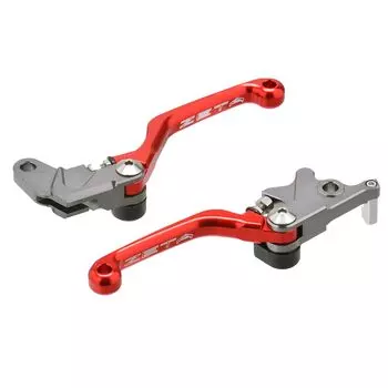 Комплект рычагов поворота ZETA RACING DR250R CP 3 Finger Red F5091 Модель Dirt Freak DIRTFREAK DRZ400S, DRZ400SM, (Старый номер ZE44-7013) красный