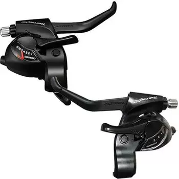Комплект рычагов SHIMANO, левый и правый ESTTX800P8AL TOURNEY, переключение/тормоз (MTB) ST-TX800-P 38S чёрный
