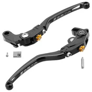 Комплект рычагов управления ZETA RACING Pilot Lever Set, черный, складной, из высокопрочного алюминиевого сплава, регулировка положения рычага, 20, автоматическая система возврата рычага Dirtfreak F5615 чёрный