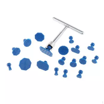 Комплект съемника автомобиля для удаления вмятин с 18 выступами, инструмент для ремонта кузова автомобиля, Т-образная планка