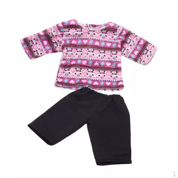 Комплект «Сердца и штаны» Одежда для 18-дюймовой куклы