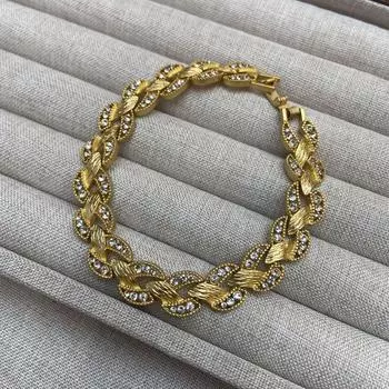 Комплект серег в стиле ретро в стиле вестерн с полумесяцем, старое простое золото, инкрустированное микробриллиантами