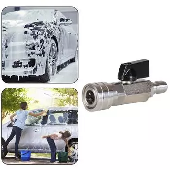 Комплект шарового крана для мойки высокого давления с быстроразъемным соединением 3/8 или 1/4 дюйма, запорный шаровой кран 4500 фунтов на кв. дюйм для шланга мойки высокого давления