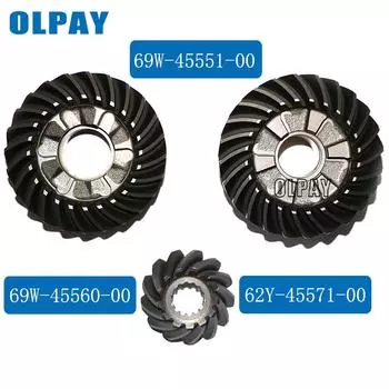 Комплект шестерен для 4-тактного лодочного двигателя Yamaha мощностью 60 л.с. 69W-45551-00 69W-45560-00 62Y-45571-00 серебряный