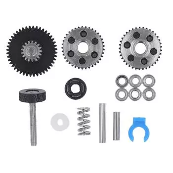 Комплект шестерен для экструдера 3D-принтера, комплект из двух шестерен из закаленной стали для экструдера HGX LITE 2.0
