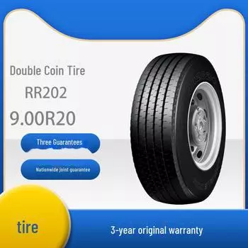Комплект шин Double Coin 900R20/9.00R20-16 RR202 с внутренней камерой и ремнем для Dongfeng 9.00 R20 RR202