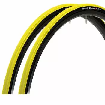 Комплект шин Panaracer Clincher из 2 шин категории S2 Side Road Cross City Long [700 23C] F723-CATS-Y2 Желтый/Черный (Для велосипеда, езды на велосипеде/поездки на работу, верховой езды,