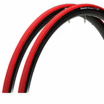Комплект шин Panaracer Clincher из 2 шин категории S2 Side Road Cross City Long [700 26C] F726-CATS-R2 Красный/черный (Для велосипеда, езды на велосипеде/поездки на работу, верховой езды, туризма,