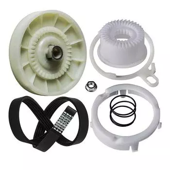 Комплект шкива и муфты стиральной машины с ремнем для AP5951296, PS10057144, W10006356, W10721967