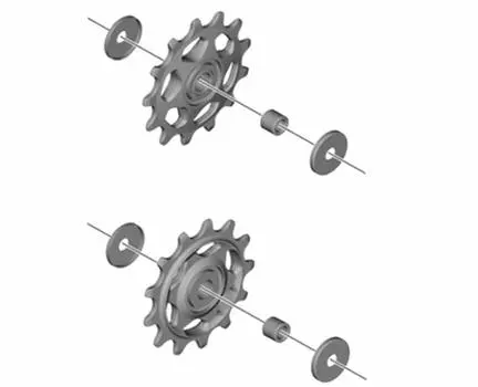 Комплект шкивов SHIMANO Medium RD-M5100 Натяжение/Направляющая